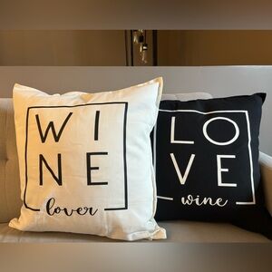 Wine Lover & Love Wine Pillow set